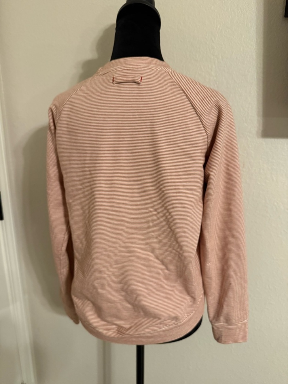 Thread & Supply Red and White Striped Long Sleeve Tee - Picture 4 of 6
